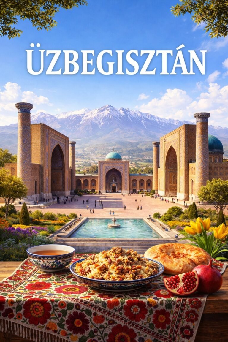 Üzbegisztán – KEPTELEN útikönyv borító